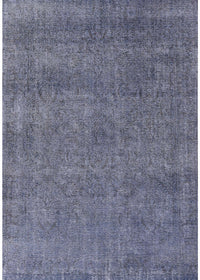 Machine Washable Industrial Modern Purple Navy Blue Rug, wshurb2253