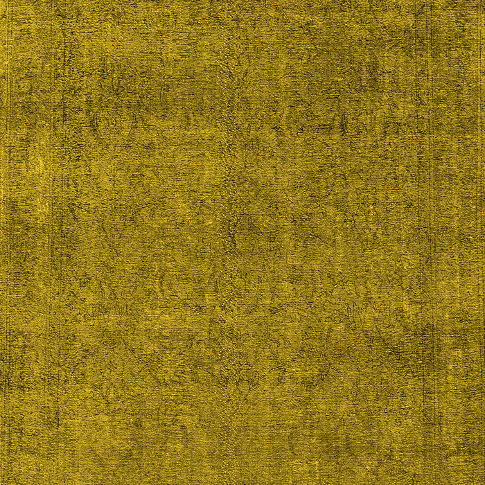 Machine Washable Oriental Yellow Industrial Rug, wshurb2253yw