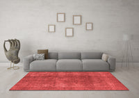 Machine Washable Oriental Red Industrial Rug, wshurb2254red