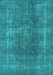 Oriental Turquoise Industrial Rug, urb2254turq