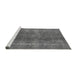 Sideview of Machine Washable Oriental Gray Industrial Rug, wshurb2254gry