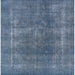 Square Mid-Century Modern Koi Blue Oriental Rug, urb2254