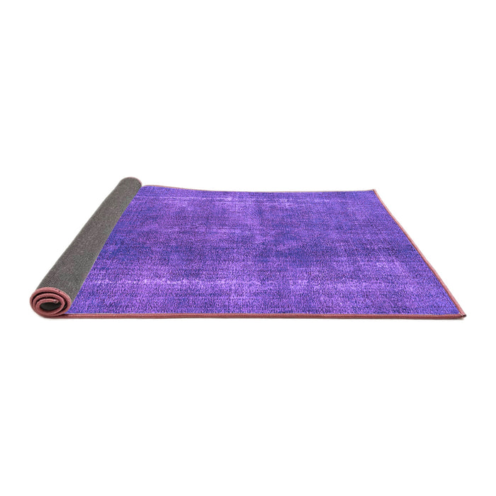 Sideview of Oriental Purple Industrial Rug, urb2254pur