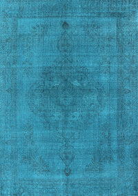 Oriental Light Blue Industrial Rug, urb2255lblu