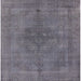 Square Mid-Century Modern Purple Oriental Rug, urb2255