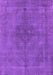 Machine Washable Oriental Purple Industrial Area Rugs, wshurb2255pur