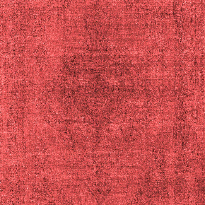 Machine Washable Oriental Red Industrial Rug, wshurb2255red