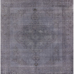 Square Machine Washable Industrial Modern Grape Purple Rug, wshurb2255