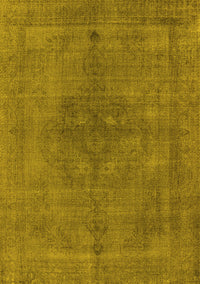 Oriental Yellow Industrial Rug, urb2255yw