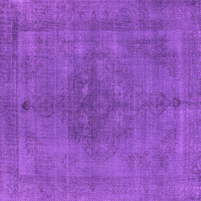 Square Machine Washable Oriental Purple Industrial Area Rugs, wshurb2255pur