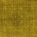 Square Oriental Yellow Industrial Rug, urb2255yw