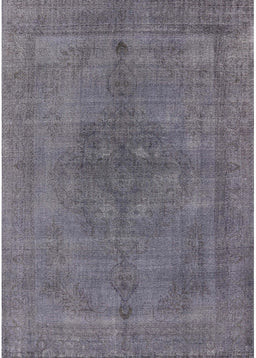 Mid-Century Modern Purple Oriental Rug, urb2255