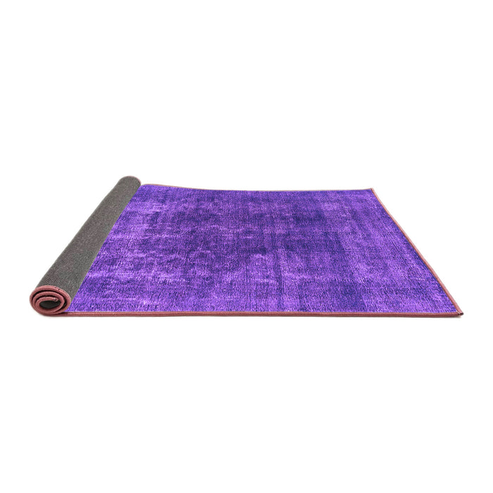 Sideview of Oriental Purple Industrial Rug, urb2256pur