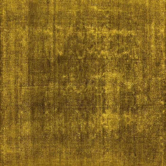 Square Machine Washable Oriental Yellow Industrial Rug, wshurb2256yw