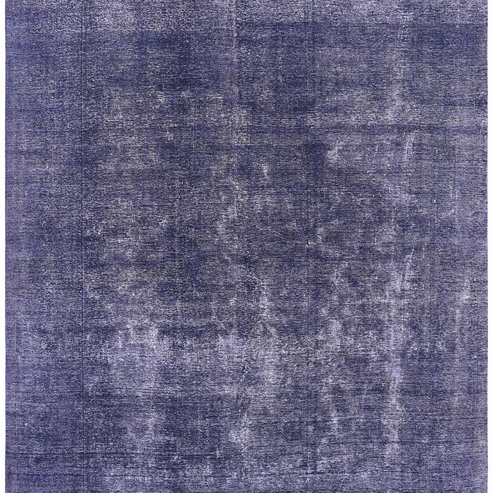 Mid-Century Modern Dark Slate Blue Purple Oriental Rug, urb2256