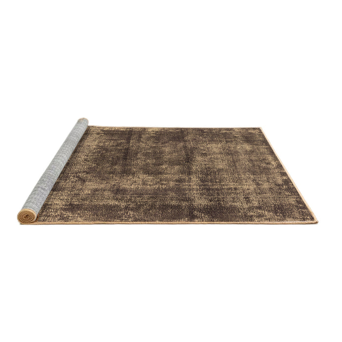 Sideview of Machine Washable Persian Brown Bohemian Rug, wshurb2257brn