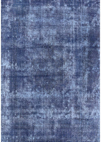 Machine Washable Industrial Modern Blue Rug, wshurb2257