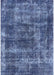 Machine Washable Industrial Modern Blue Rug, wshurb2257