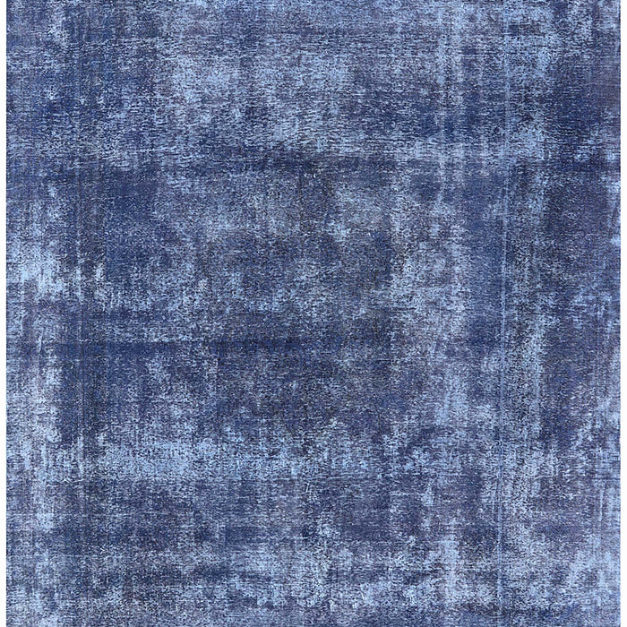 Machine Washable Industrial Modern Blue Rug, wshurb2257