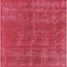 Square Mid-Century Modern Red Oriental Rug, urb2258