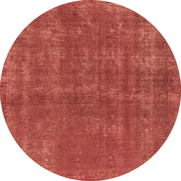 Round Oriental Brown Industrial Rug, urb2258brn