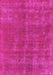 Machine Washable Oriental Pink Industrial Rug, wshurb2258pnk