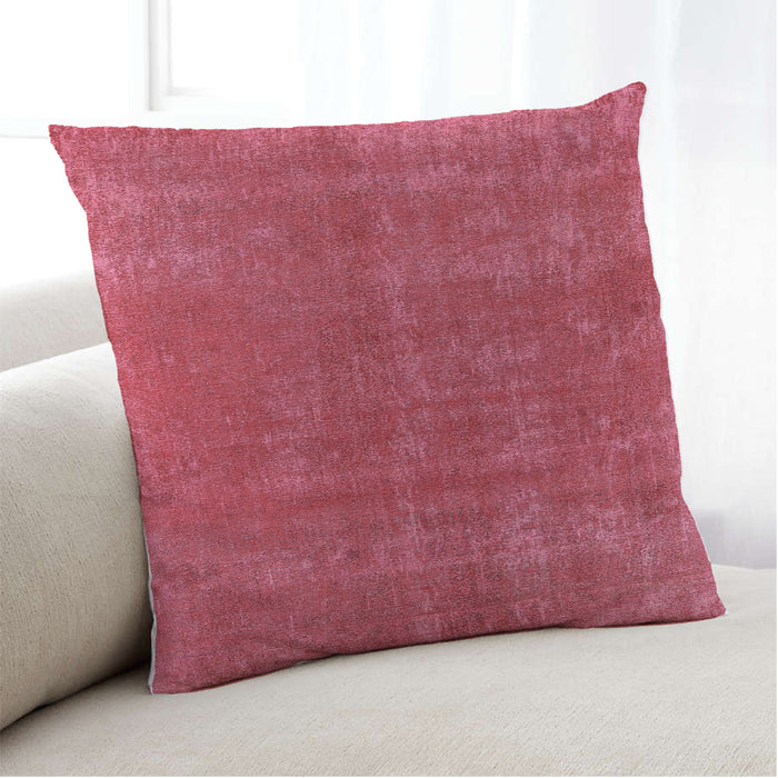 Lifestyle Image of Mid-Century Modern Urban Square Red Throw Pillow, 18 inch by 18 inch, pwurb2258