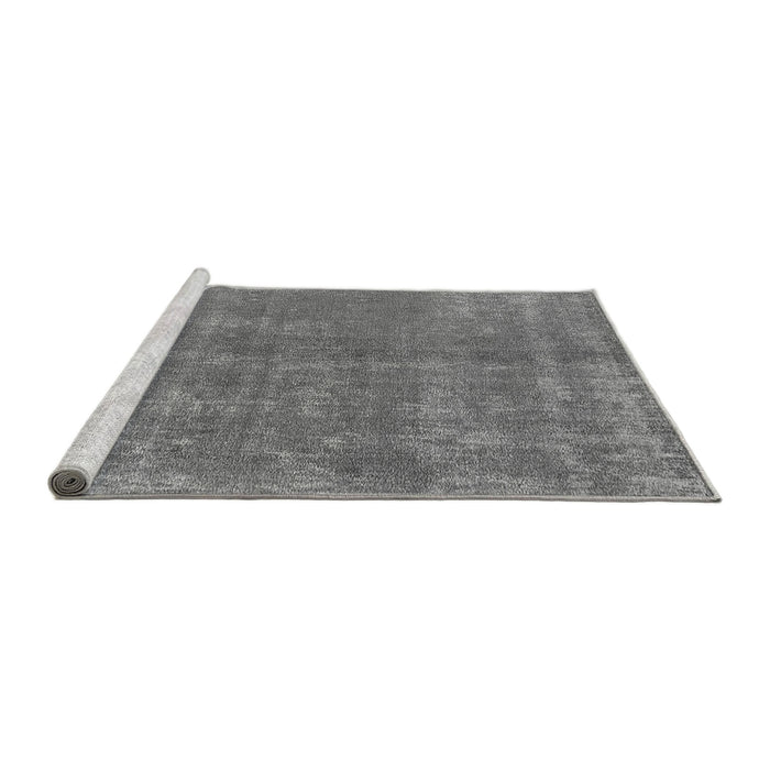 Sideview of Machine Washable Oriental Gray Industrial Rug, wshurb2258gry