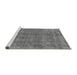 Sideview of Machine Washable Oriental Gray Industrial Rug, wshurb2258gry