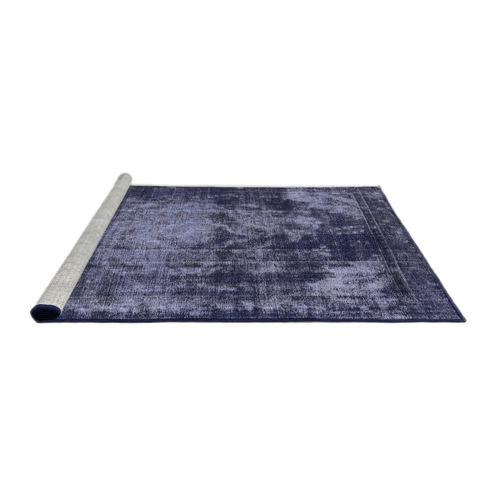 Sideview of Machine Washable Industrial Modern Periwinkle Purple Rug, wshurb2259