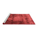 Industrial Red Washable Rugs