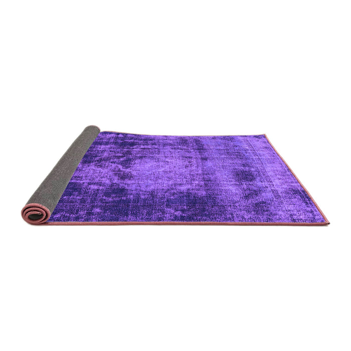 Sideview of Oriental Purple Industrial Rug, urb2259pur