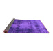 Sideview of Oriental Purple Industrial Rug, urb2259pur