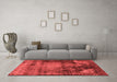 Industrial Red Washable Rugs