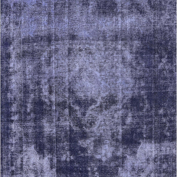 Machine Washable Industrial Modern Periwinkle Purple Rug, wshurb2259