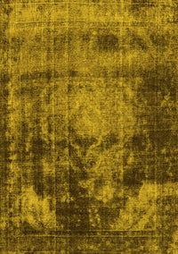 Oriental Yellow Industrial Rug, urb2259yw