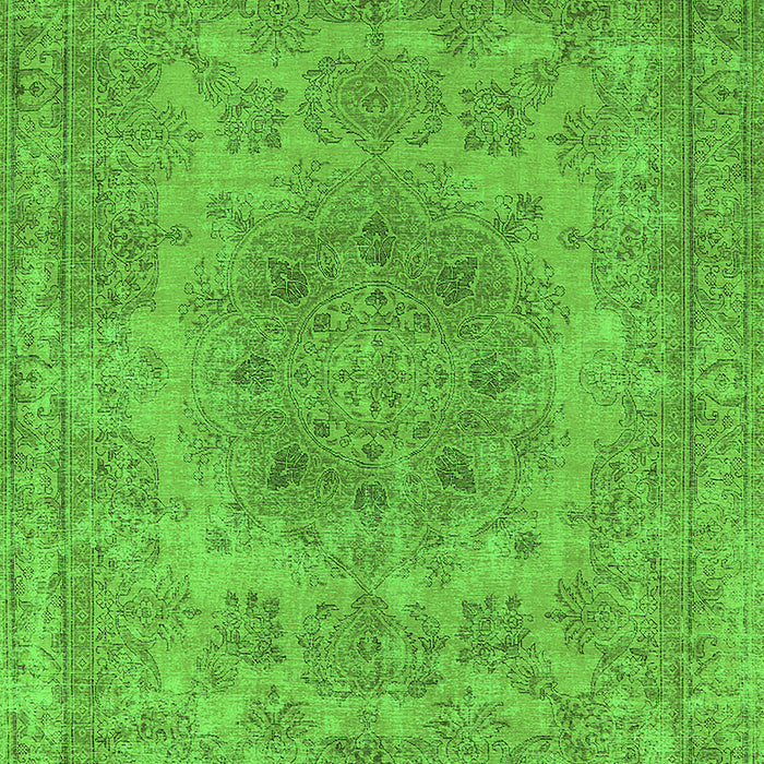 Machine Washable Oriental Green Industrial Area Rugs, wshurb2260grn