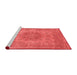 Industrial Red Washable Rugs