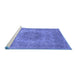 Sideview of Machine Washable Oriental Blue Industrial Rug, wshurb2260blu