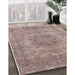 Machine Washable Industrial Modern Khaki Rose Pink Rug in a Family Room, wshurb2260