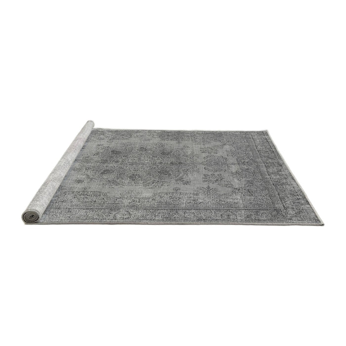 Sideview of Machine Washable Oriental Gray Industrial Rug, wshurb2260gry