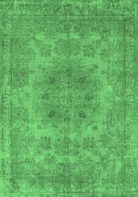 Oriental Emerald Green Industrial Rug, urb2260emgrn