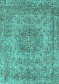 Oriental Turquoise Industrial Rug, urb2260turq