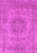 Machine Washable Oriental Pink Industrial Rug, wshurb2260pnk