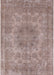 Mid-Century Modern Khaki Rose Pink Oriental Rug, urb2260