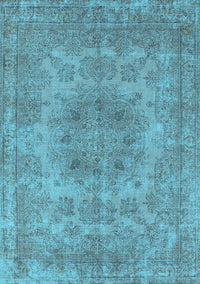 Oriental Light Blue Industrial Rug, urb2260lblu