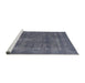 Sideview of Machine Washable Industrial Modern Purple Navy Blue Rug, wshurb2261