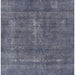 Square Machine Washable Industrial Modern Purple Navy Blue Rug, wshurb2261