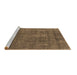 Sideview of Machine Washable Oriental Brown Industrial Rug, wshurb2261brn