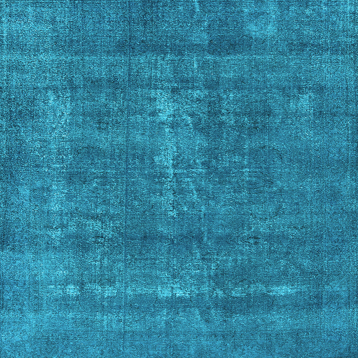 Square Machine Washable Oriental Light Blue Industrial Rug, wshurb2261lblu